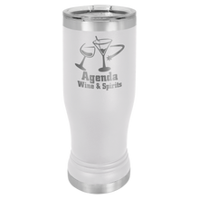 Load image into Gallery viewer, 14 oz Polar Camel Pilsner Tumbler w Clear Lid - Stainless-steel, double-wall vacuum insulation for beer &amp; other hot and cold drinks
