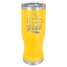 Load image into Gallery viewer, 14 oz Polar Camel Pilsner Tumbler w Clear Lid - Stainless-steel, double-wall vacuum insulation for beer &amp; other hot and cold drinks
